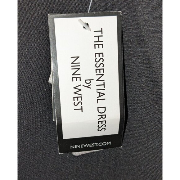 Nine West Womens The Essential Dress Size 16 Black Gray Color block Sleeveless - Picture 3 of 6